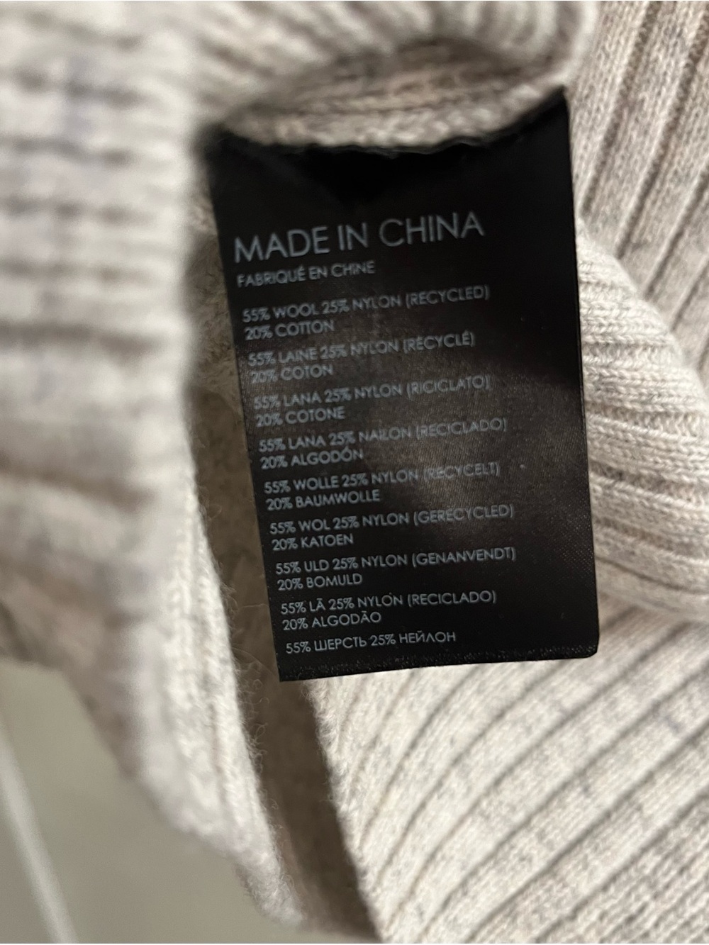 Club Monaco Gray Ribbed Turtle Neck Sweater - Picture 2 of 4
